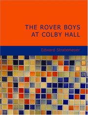 Cover of: The Rover Boys at Colby Hall (Large Print Edition) by Edward Stratemeyer