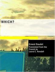 Cover of: Which? (Large Print Edition) by Ernest Daudet