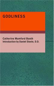 Godliness by Catherine Booth