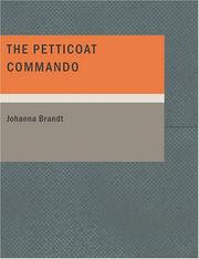 Cover of: The Petticoat Commando (Large Print Edition): Boer Women in Secret Service