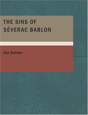 Cover of: The Sins of Séverac Bablon (Large Print Edition)
