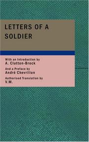 Cover of: Letters of a Soldier: 1914-1915