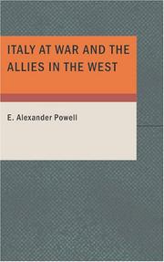 Cover of: Italy at war and the allies in the west