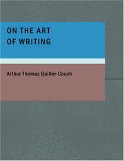 Cover of: On the Art of Writing (Large Print Edition) by Arthur Quiller-Couch