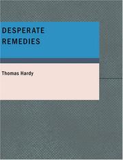 Cover of: Desperate Remedies (Large Print Edition) by Thomas Hardy