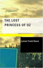 Cover of: The Lost Princess of Oz by L. Frank Baum