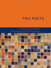 Cover of: Two Poets (Large Print Edition): Lost Illusions Part I