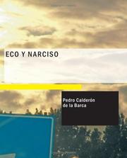 Cover of: Eco y Narciso (Large Print Edition) by Pedro Calderón de la Barca