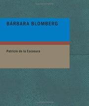 Cover of: Bárbara Blomberg (Large Print Edition): Drama en cuatro actos en verso