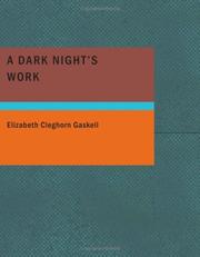 Cover of: A Dark Night's Work (Large Print Edition) by Elizabeth Cleghorn Gaskell
