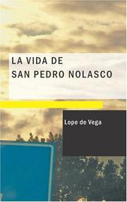 Cover of: La Vida de san Pedro Nolasco by Lope de Vega