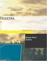 Cover of: Electra (Large Print Edition) by Benito Pérez Galdós