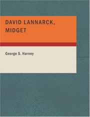 Cover of: David Lannarck Midget (Large Print Edition) by George S. Harney, George S. Harney