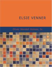 Cover of: Elsie Venner by Oliver Wendell Holmes, Sr.