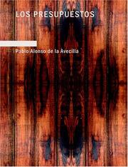 Cover of: Los Presupuestos (Large Print Edition) by Pablo Alonso de la Avecilla
