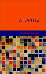 Cover of: Atlantis (Donnelly): The Antediluvian World