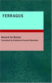 Cover of: Ferragus by Honoré de Balzac