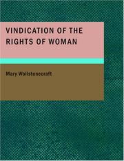 Cover of: Vindication of the Rights of Woman (Large Print Edition) by Mary Wollstonecraft