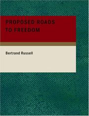 Cover of: Proposed Roads to Freedom (Large Print Edition) by Bertrand Russell