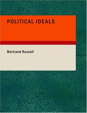 Cover of: Political Ideals (Large Print Edition) by Bertrand Russell
