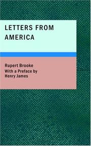 Letters from America by Brooke, Rupert