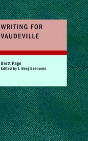 Writing for Vaudeville by Brett Page