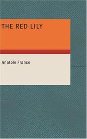 Cover of: The Red Lily by Anatole France