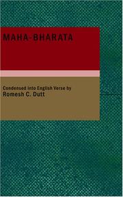 Cover of: Maha-bharata: The Epic of Ancient India