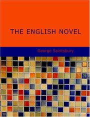 Cover of: The English Novel (Large Print Edition) by George Saintsbury