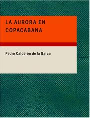 Cover of: La Aurora en Copacabana (Large Print Edition) by Pedro Calderón de la Barca