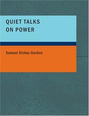 Cover of: Quiet Talks on Power (Large Print Edition)
