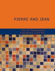 Cover of: Pierre and Jean (Large Print Edition) by Guy de Maupassant