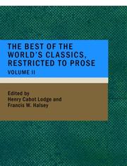 Cover of: The Best of the World's Classics; Restricted to Prose- Volume II (Large Print Edition): Rome