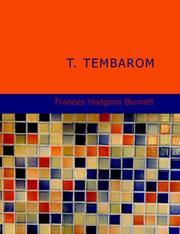 Cover of: T. Tembarom (Large Print Edition) by Frances Hodgson Burnett