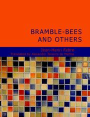Cover of: Bramble-Bees and Others (Large Print Edition) by Jean-Henri Fabre