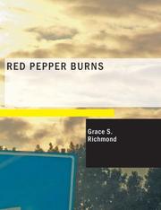 Cover of: Red Pepper Burns (Large Print Edition) by Grace S. Richmond