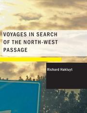 Cover of: Voyages in Search of the North-West Passage (Large Print Edition) by Richard Hakluyt