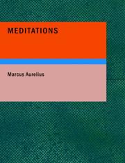 Cover of: Meditations (Large Print Edition) by Marcus Aurelius