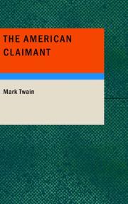 Cover of: The American Claimant by Mark Twain