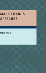 Cover of: Mark Twain's Speeches by Mark Twain, Mark Twain