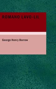 Cover of: Romano Lavo-Lil by George Henry Borrow