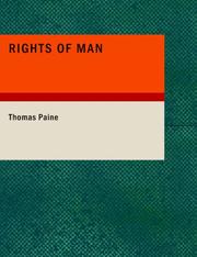 Cover of: Rights of Man (Large Print Edition) by Thomas Paine