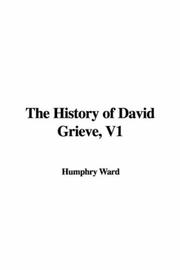 Cover of: The History of David Grieve, V1