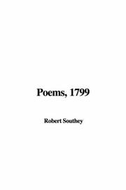 Cover of: Poems, 1799 by Robert Southey