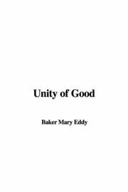 Cover of: Unity of Good