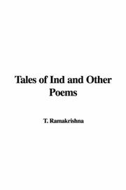 Cover of: Tales of Ind and Other Poems | T. Ramakrishna
