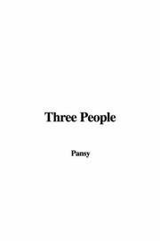 Cover of: Three People by Isabella Macdonald Alden