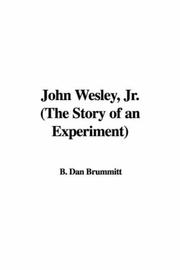 Cover of: John Wesley, Jr. (The Story of an Experiment) by B. Dan Brummitt