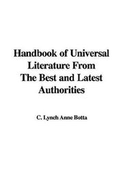Cover of: Handbook of Universal Literature From The Best and Latest Authorities