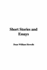 Cover of: Short Stories and Essays